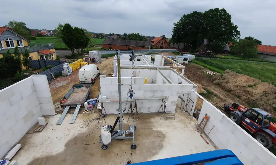 Rohbau eines Hauses